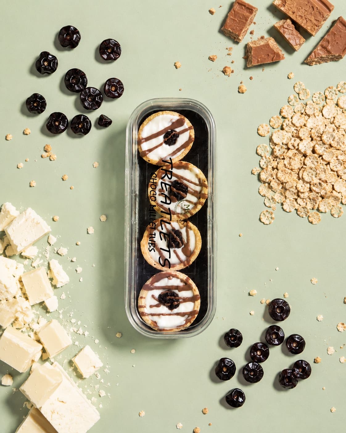 Treatlets, flatlay